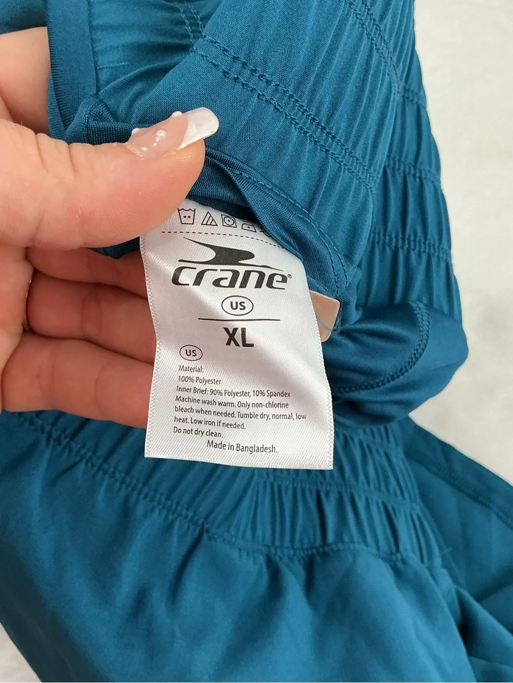 Crane Women’s Teal Elastic Waist Athletic Shorts